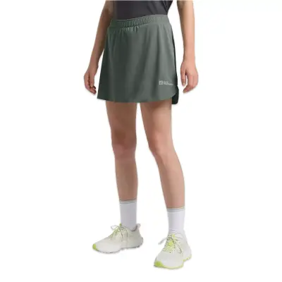 Jack Wolfskin A63787 Prelight Swift Skort W Şort Etek Yeşil Kadın Spor Etek - 1