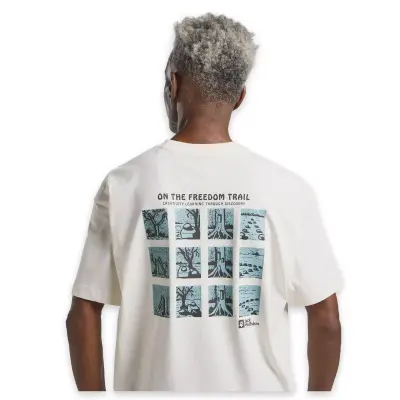 Jack Wolfskin A63857Tr Trailblazer T M Beyaz Erkek T-Shirt - 4