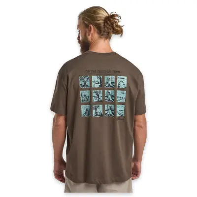 Jack Wolfskin A63857Tr Trailblazer T M Kahverengi Erkek T-Shirt - 2
