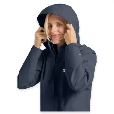 Jack Wolfskin A63902 Trailtime 2L Jkt W Lacivert Kadın Outdoor - 3