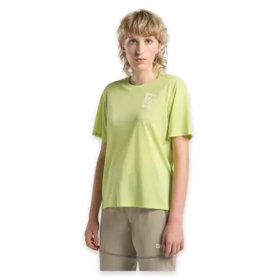 Jack Wolfskin A63953 Vonnan Graphic T W Açık Yeşil Kadın T-Shirt 