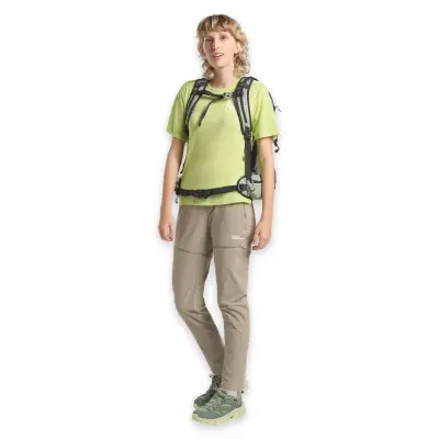 Jack Wolfskin A63953 Vonnan Graphic T W Açık Yeşil Kadın T-Shirt - 3