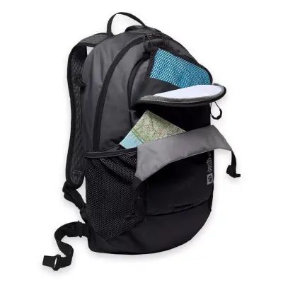 Jack Wolfskin A64003 Outdoor Sırt 10X27X45 Siyah Un Spor Çanta - 4