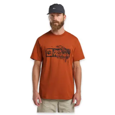 Jack Wolfskin A64116Tr Brand T M Turuncu Erkek T-Shirt - 1