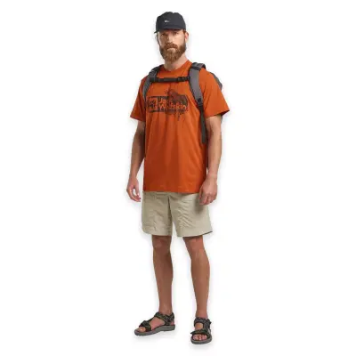 Jack Wolfskin A64116Tr Brand T M Turuncu Erkek T-Shirt - 3
