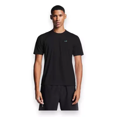 Lescon 24B-1012 Koşu Kısa Kol Siyah Erkek T-Shirt - 1