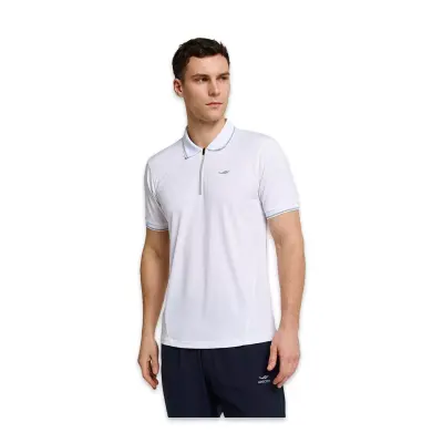 Lescon 26B-1046 Kısa Kol Polo Yaka T Beyaz Erkek T-Shirt 