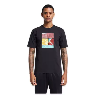 Lescon 26B-1053 Basketbol Kısa Kol Siyah Erkek T-Shirt - 1