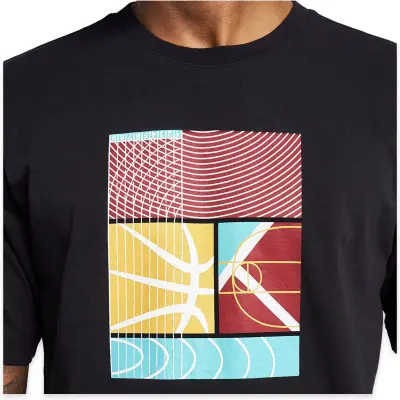 Lescon 26B-1053 Basketbol Kısa Kol Siyah Erkek T-Shirt - 4