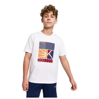 Lescon 26B-3053 Kısa Kol T Beyaz Erkek Çocuk T-Shirt - 1