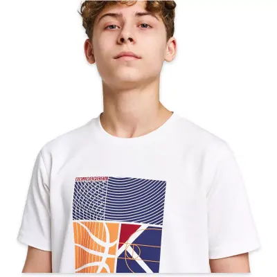 Lescon 26B-3053 Kısa Kol T Beyaz Erkek Çocuk T-Shirt - 4