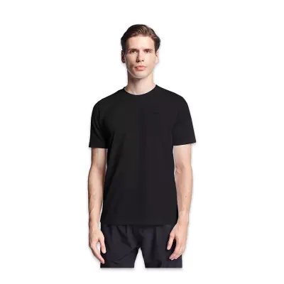 Lescon 26S-1298-26B Kısa Kol T Siyah Erkek T-Shirt 