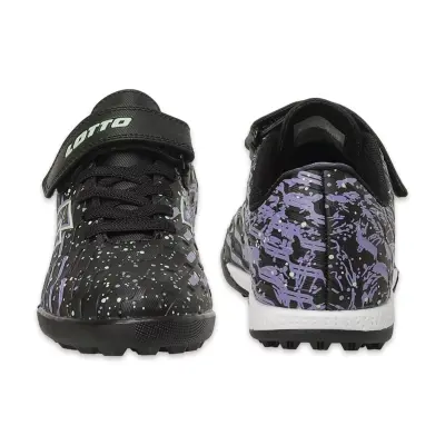 Lotto 6M Hill Tf B Ps 6Fx Cırtlı Halı Saha Siyah Erkek Çocuk Spor Ayakkabı - 4