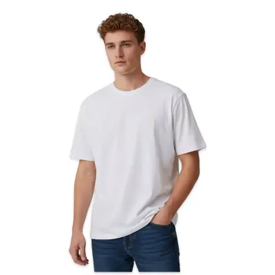 Lumberjack 3M M-Ct102 Bsc C Nk 3Fx Beyaz Erkek T-Shirt - 1