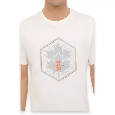 Lumberjack 4M Ml Wood 11Urb343-067 4Fx Krem Erkek T-Shirt - 4