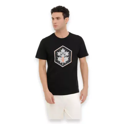 Lumberjack 4M Ml Wood 11Urb343-067 4Fx Siyah Erkek T-Shirt 