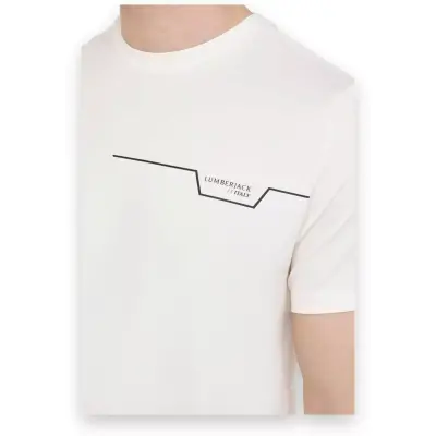 Lumberjack 5M Ml Renato 11Itl1019 5Fx Beyaz Erkek T-Shirt - 4