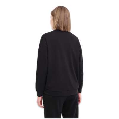 Lumberjack 5M Wl Gail 16Bt230 5Fx Sweat Siyah Kadın Sweatshirt - 1