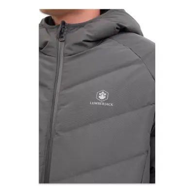 Lumberjack 5W Ml Adalbert Coat 5Pr Water Repellent Mont Gri Erkek Mont - 4