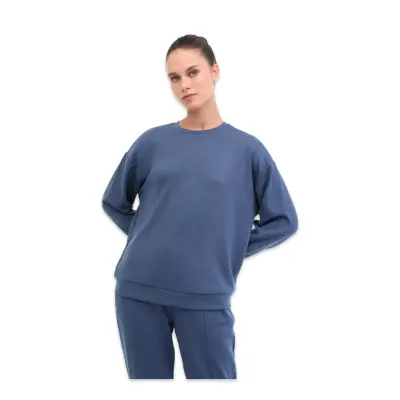 Lumberjack 5W Wb 16Alice-C Ck97 5Pr Sweat Mavi Kadın Sweatshirt 