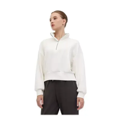 Lumberjack 5W Wl Denil Yog1-9 5Pr Half Full Zip Krem Kadın Sweatshirt - 1