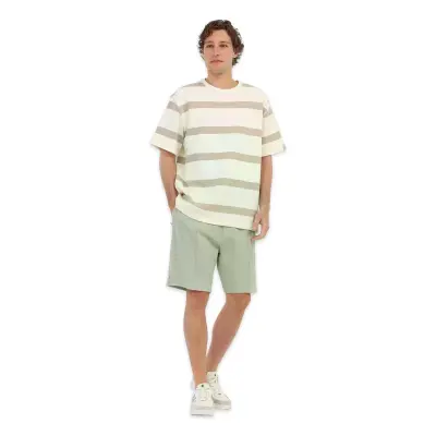 Lumberjack 6M Mb Tusk 11Bs100 6Fx Örme Bej Erkek T-Shirt - 3