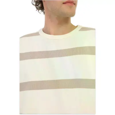Lumberjack 6M Mb Tusk 11Bs100 6Fx Örme Bej Erkek T-Shirt - 4