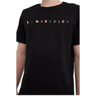 Lumberjack 6M Ml Messus 11Urbng2022 6Fx Kısa Kolu Siyah Unisex T-Shirt - 4