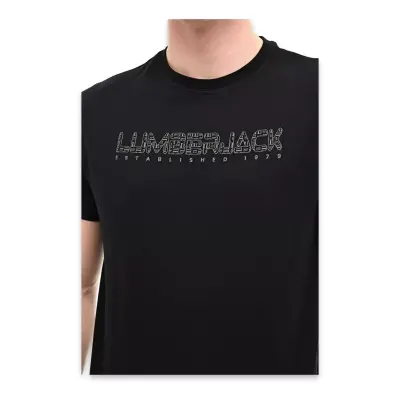Lumberjack 6M Ml Ulrich 11Id1-100 6Fx Siyah Unisex T-Shirt - 8