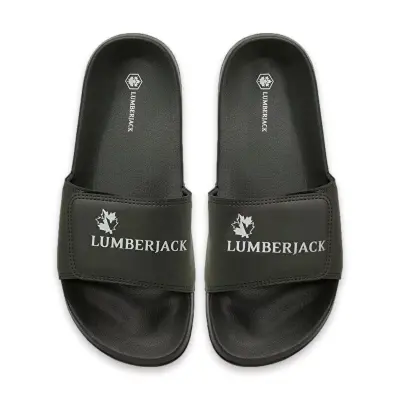 Lumberjack 6M Norman 6Fx Tek Bant Cırtlı Haki Erkek Terlik - 3