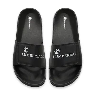 Lumberjack 6M Norman 6Fx Tek Bant Cırtlı Siyah Erkek Terlik - 3