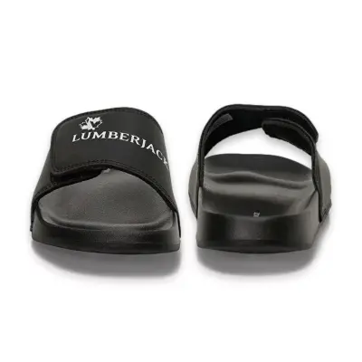 Lumberjack 6M Norman 6Fx Tek Bant Cırtlı Siyah Erkek Terlik - 4