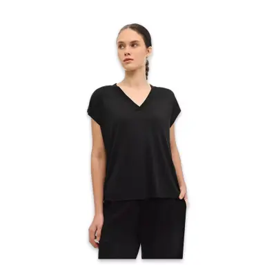 Lumberjack 6M Wl 11Level 6Fx Kısa Kolu Siyah Kadın T-Shirt - 1