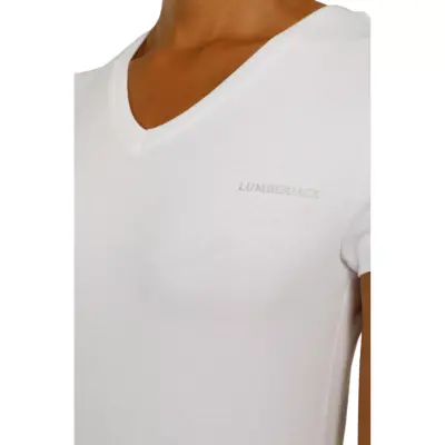 Lumberjack Ct132 Basic Modal V Neck Beyaz Kadın T-Shirt - 3
