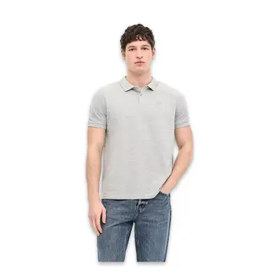 Lumberjack Ct953 101079283 Basic Polo Gri Erkek T-Shirt - 1