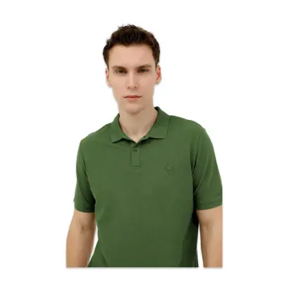 Lumberjack Ct953 101079283 Basic Polo Haki Erkek T-Shirt - 3