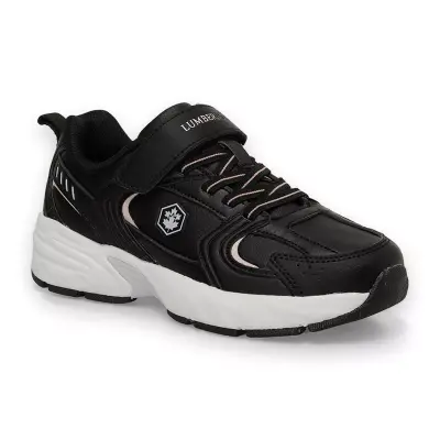 Lumberjack Pol Pu Jr 4Pr Sneaker Siyah-Lila Çocuk Spor Ayakkabı 