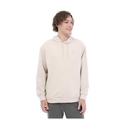 Lumberjack Sn73 1011766330 Basic Hoodie Sweat Bej Erkek Sweatshirt - 1