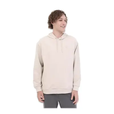 Lumberjack Sn73 1011766330 Basic Hoodie Sweat Bej Erkek Sweatshirt 
