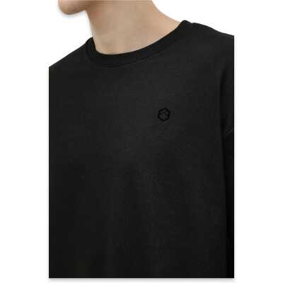 Lumberjack Sn75 Bsc C Neck Sw 3Pr Sweat Siyah Erkek Sweatshirt - 5