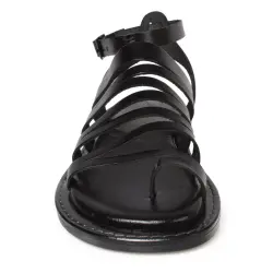 Mammamia D22Ys-1140-Z Bodrum Siyah Kadın Sandalet - 3