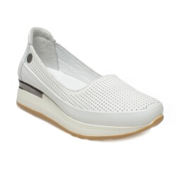 Mammamia D23Ya3250Z Dolgu Topuklu Beyaz Kadın Ayakkabı - 1