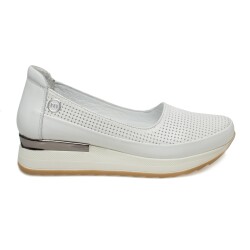 Mammamia D23Ya3250Z Dolgu Topuklu Beyaz Kadın Ayakkabı - 2