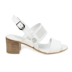 Mammamia D23Ys1355Z Topuklu Beyaz Kadın Sandalet - 2