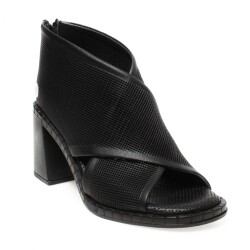 Mammamia D23Ys1435Z Topuklu Siyah Kadın Sandalet - 1