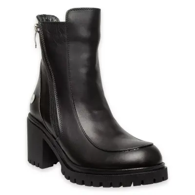 Mammamia D24Kb-1505 Günlük Topuklu Siyah Kadın Bot - 1