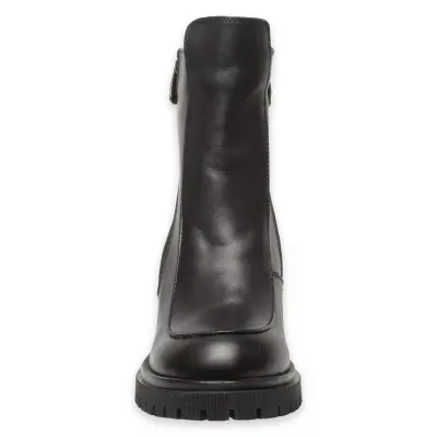 Mammamia D24Kb-1505 Günlük Topuklu Siyah Kadın Bot - 3