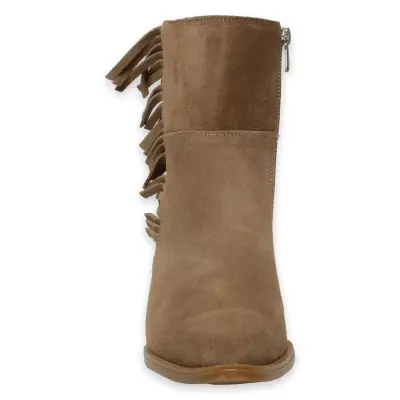 Mammamia D24Kb-1690 Kalin Topuklu Kahverengi Kadın Bot - 3