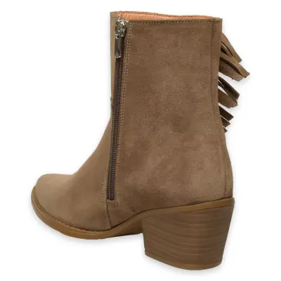 Mammamia D24Kb-1690 Kalin Topuklu Kahverengi Kadın Bot - 4