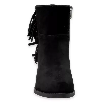 Mammamia D24Kb-1690 Kalin Topuklu Siyah Kadın Bot - 3